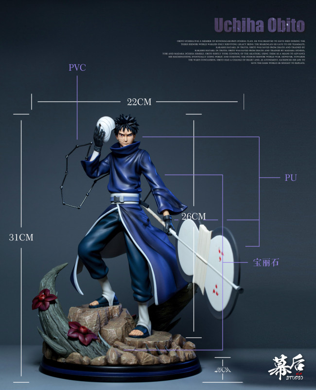 【In Stock】MH Studio Naruto Akatsuki Uchiha Obito1:6 Resin Statue