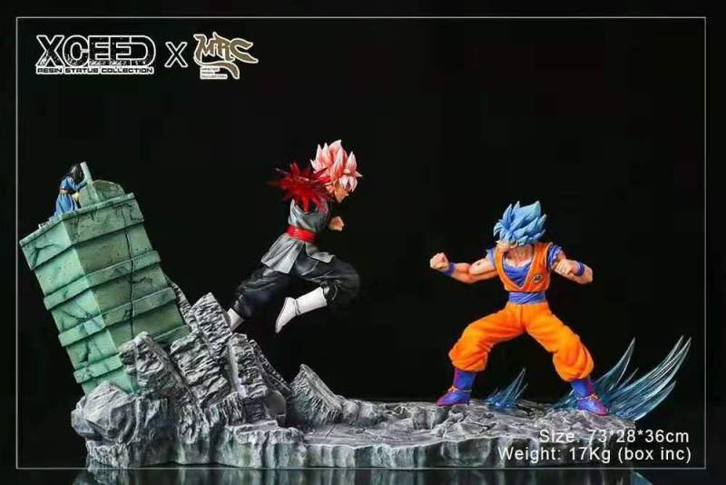 【Pre order】Xcreed Mrc Studio DragonBall Super Goku Saiyan blue VS Goku Saiyan Rose 1:6 Scale Resin Statue Deposit