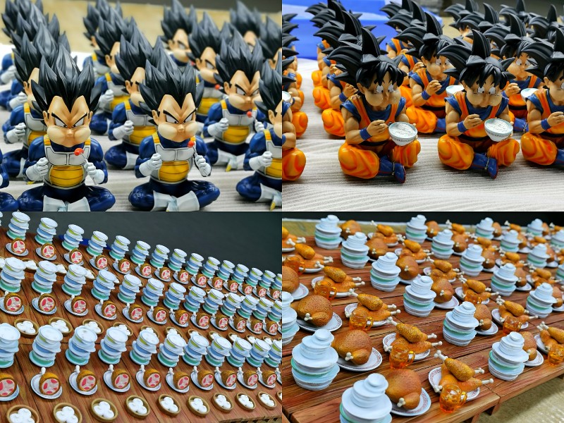 【In Stock】A+ Studio DragonBall Foodie Goku&Vegeta WCF Resin Statue