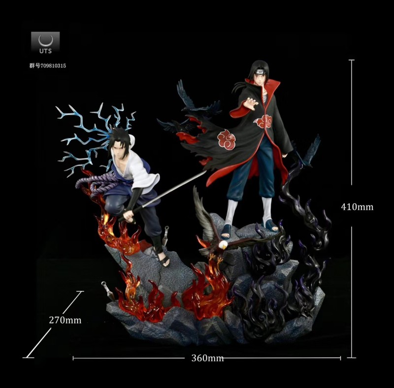 【Pre order】UT Studio Naruto Uchiha Itachi&Sasuke 1/7 Scale Resin Statue Deposit