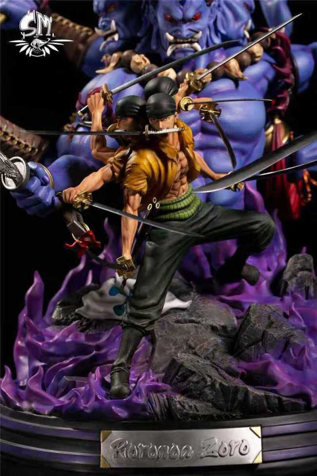 【In Stock】Soul Maker Studio One-Piece Roronoa Zoro Nine Knives Flow 1:6 Scale Resin Statue