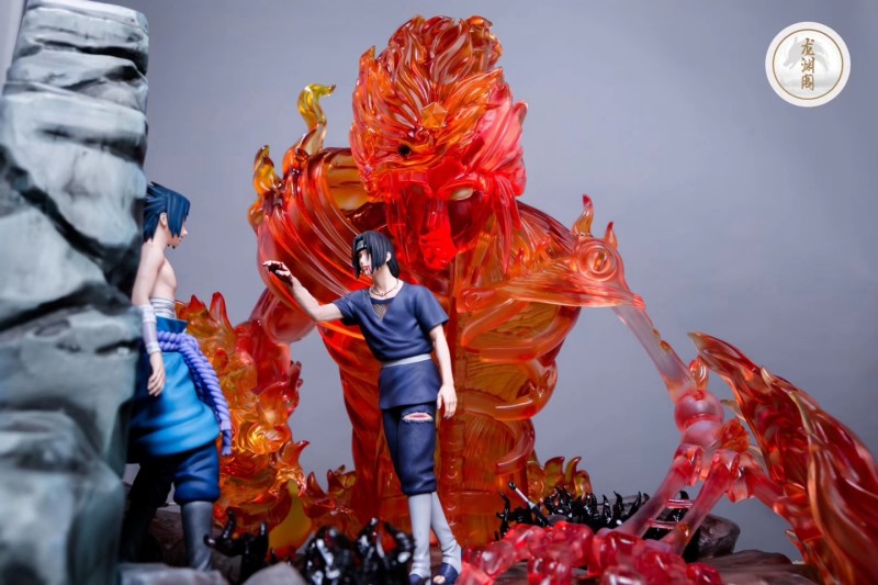 【Pre order】Long Yuan Ge Naruto Uchiha Itachi&Sasuke Resin Statue Deposit