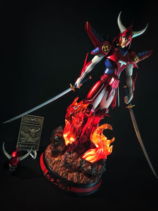 【In Stock】F.O.C Studio YoroiDen-Samurai Troopers Ronin Warriors God of Fire 真田 遼 Resin Statue