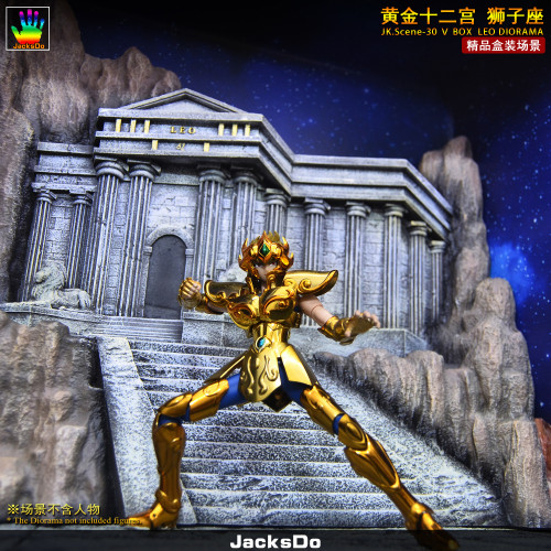 【Pre order】JacksDo Saint Seiya the zodiac constellations JK.Scene-30 V BOX Zodiac Leo Diorama Resin Statue Deposit