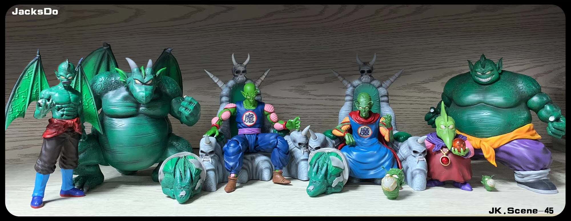 In Stock】JacksDo Dragon Ball Z King Piccolo Family Vol.1 Resin Statue