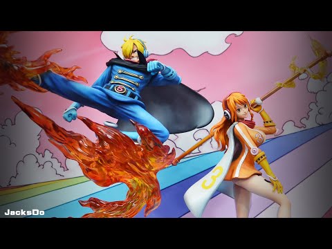 Pre order】JacksDo Studio One-Piece Germa66 Nami&Sanji 1:8 Resin