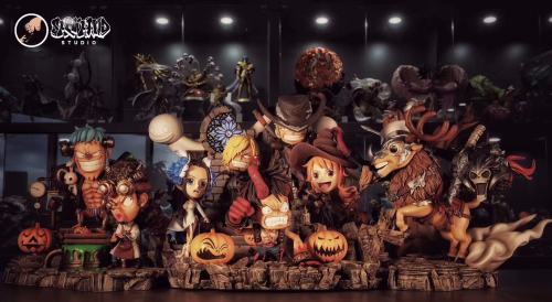 【In Stock】Showhand Studio​ One-Piece Halloween The straw hat Pirates SD ​Resin Statue
