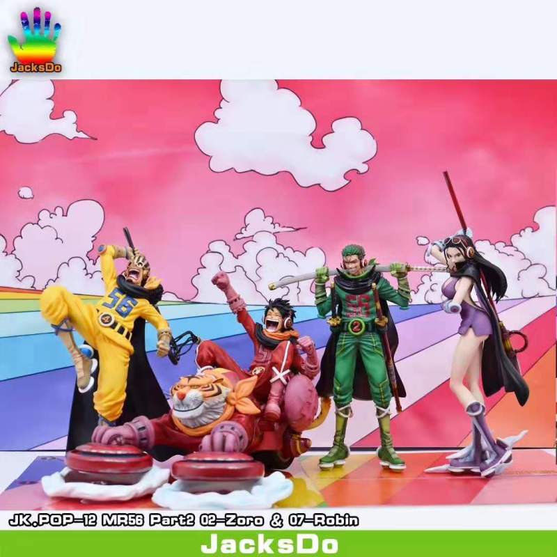 【In Stock】JacksDo Studio One-Piece Germa66 Zoro&Robin 1:8 Resin Statue