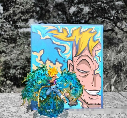 【In Stock】YZ Studio One Piece Yonko White Beard Edward Newgate Family Series Marco WCF Scale Resin Statue