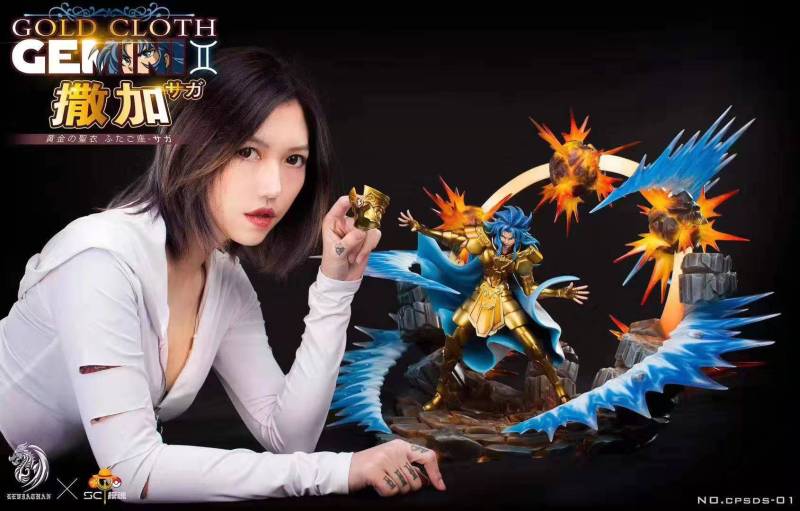 【Pre order】Leviathan X SC模魂 Saint Seiya THE LOST CANVAS Gemini SAGA 1:6 Resin Statue Deposit