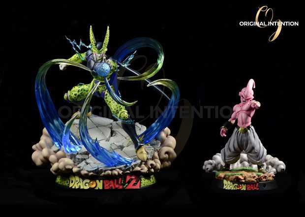 Figurine résine frieza cell buu dragon ball z hero belief studio trio
