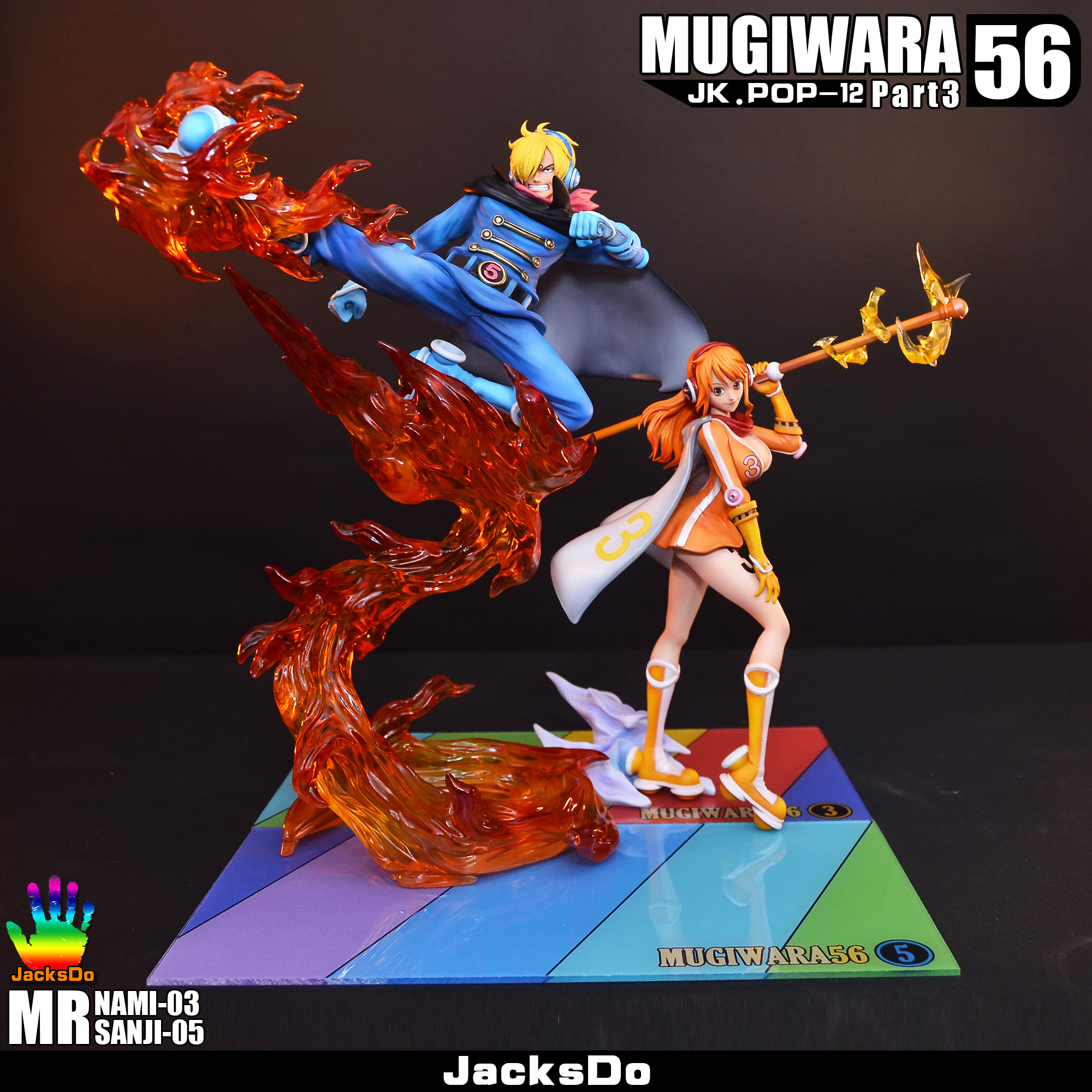 Pre order】JacksDo Studio One-Piece Germa66 Nami&Sanji 1:8 Resin