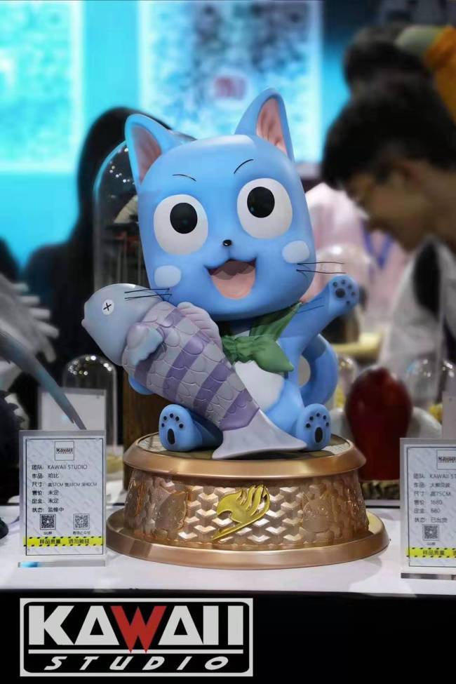 【Pre order】Kawaii Studio Fairy Tail Happy cat 1:1 scale Resin Statue Deposit