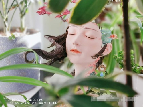 【In Stock】YuanXingLiang The Spring Peach blossom Island 1/6 Scale Resin Statue