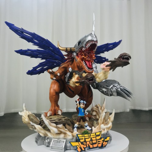 【In Stock】DIMWNSION POWER Studio Digital Monster YAGAMI TAICHI Metal Greymon Resin Statue