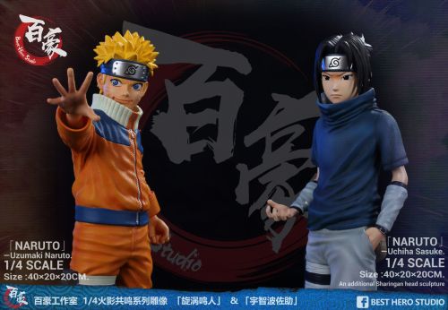 【Pre order】Best Hero Studio Naruto Kakashi Team Sasuke 1:4 Scale Resin Statue Deposit