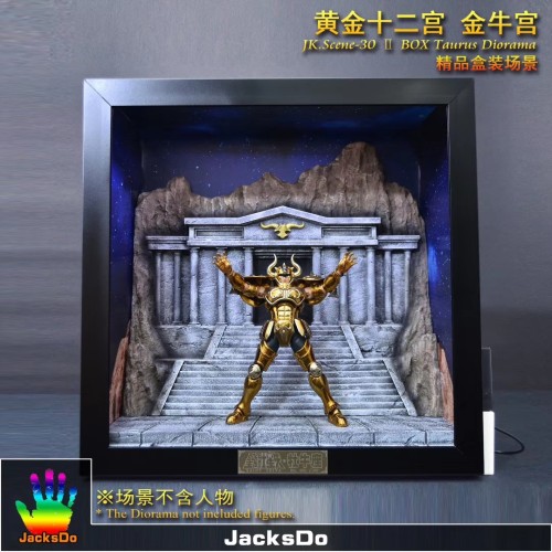 【In Stock】JacksDo Saint Seiya the zodiac constellations JK.Scene-30 II BOX Taurus Dirorama Resin Statue