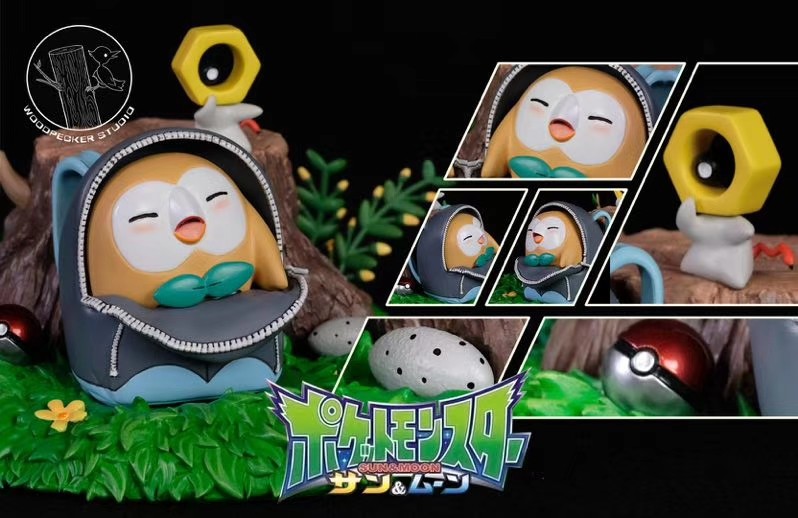 【Pre order】Woodpecker Studio Pokemon Rowlet And Meltan Resin Statue Deposit