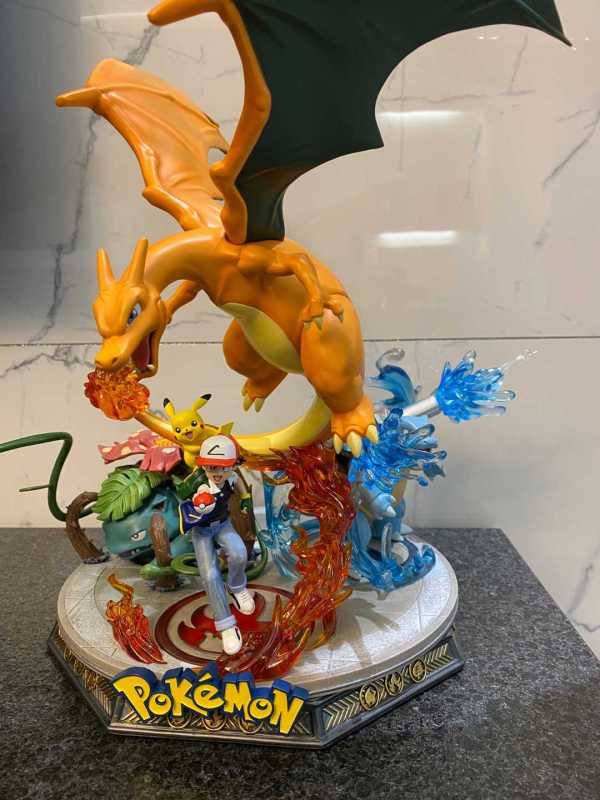 【In Stock】GD Studio Pokemon Royal three in arena ​​Resin Statue