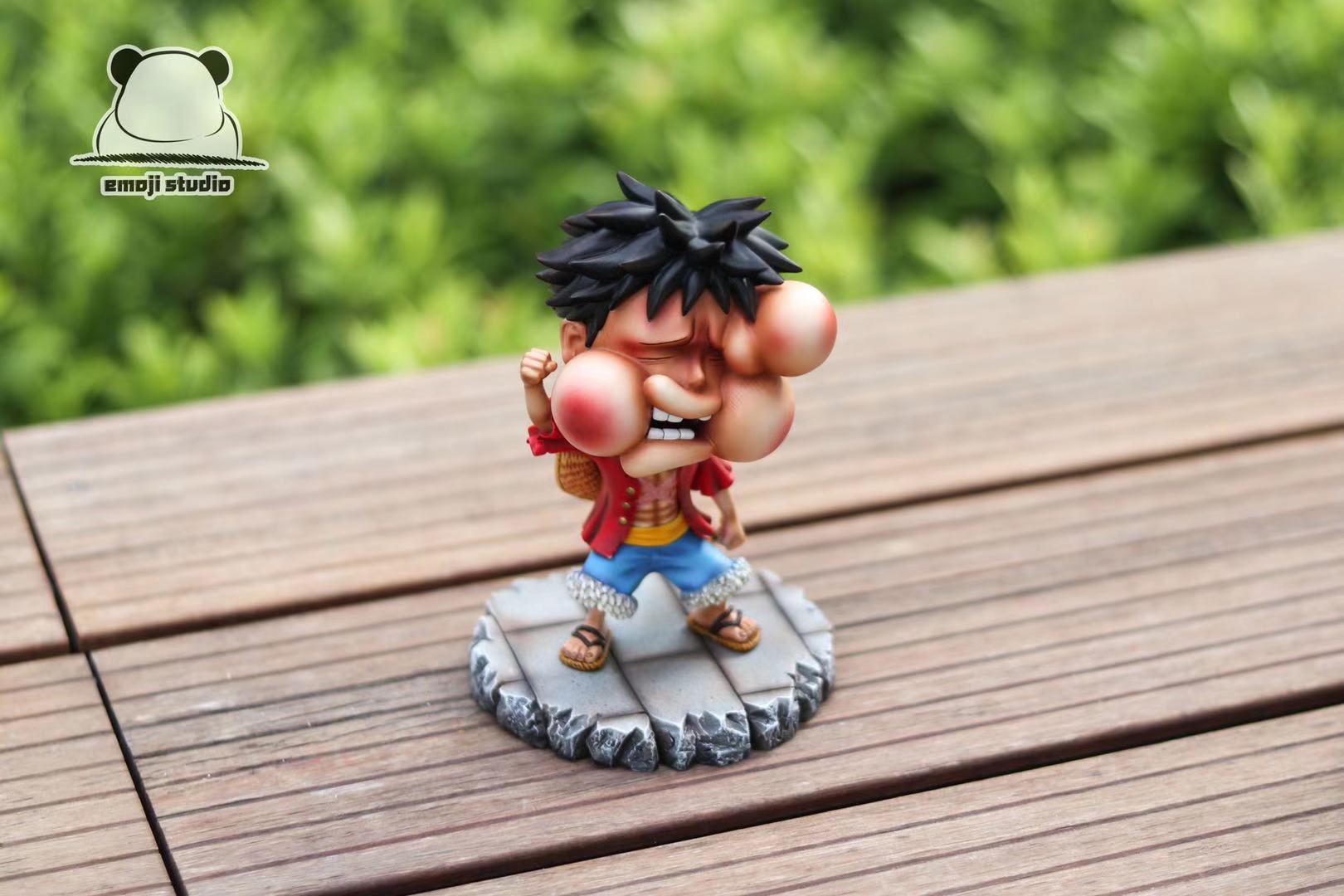 Pre order】Emoji Studio One-Piece Swollen Face Luffy 3.0 SD Resin