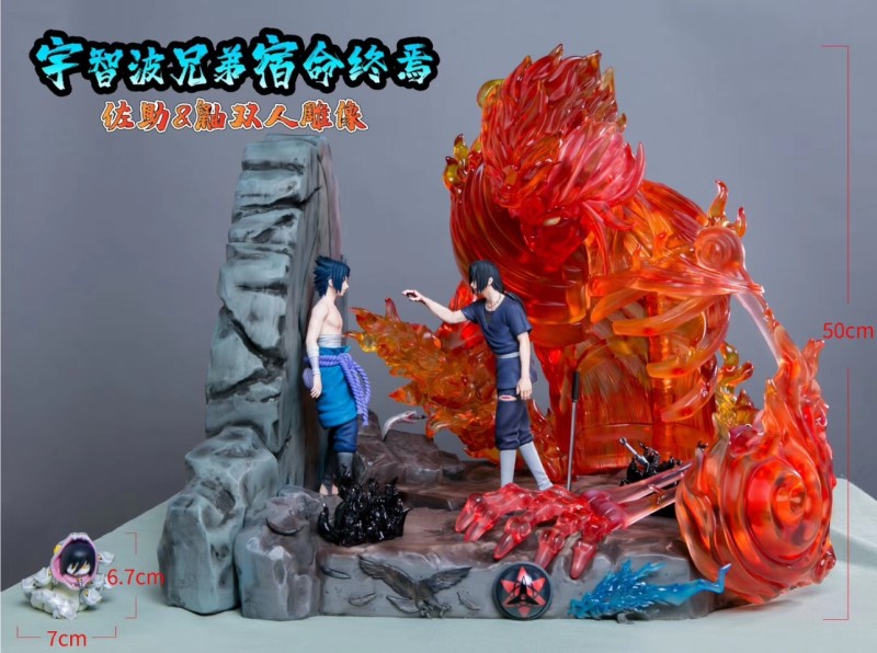 【Pre order】Long Yuan Ge Naruto Uchiha Itachi&Sasuke Resin Statue Deposit