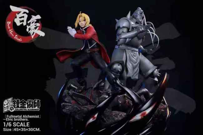 【Pre order】Best Hero Studio Full Metal Alchemist Edward Elric&Alphonse Elric 1:6 Scale Resin Statue Deposit