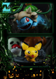 【In Stock】ZN Studio Pokemon Halloween Bulbasaur Hand Over Your Seeds Quickly​ Resin Statue