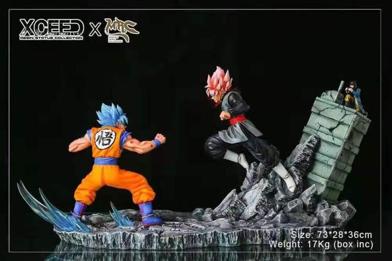 【Pre order】Xcreed Mrc Studio DragonBall Super Goku Saiyan blue VS Goku Saiyan Rose 1:6 Scale Resin Statue Deposit