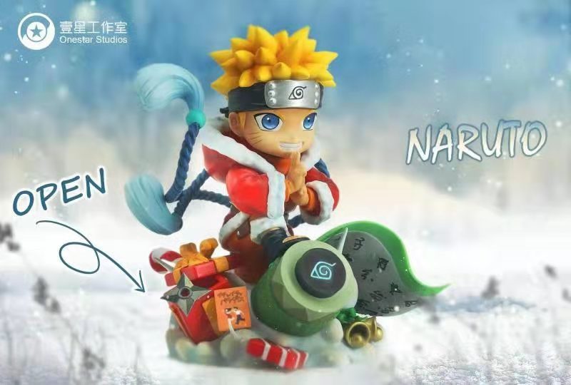 【Pre order】OneStar Studio Naruto with Christmas Gifts Resin Statue Deposit