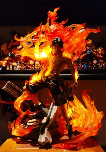 【In Stock】Singularity Workshop One-Piece ACE FireFist 1/4 Scale Resin Statue