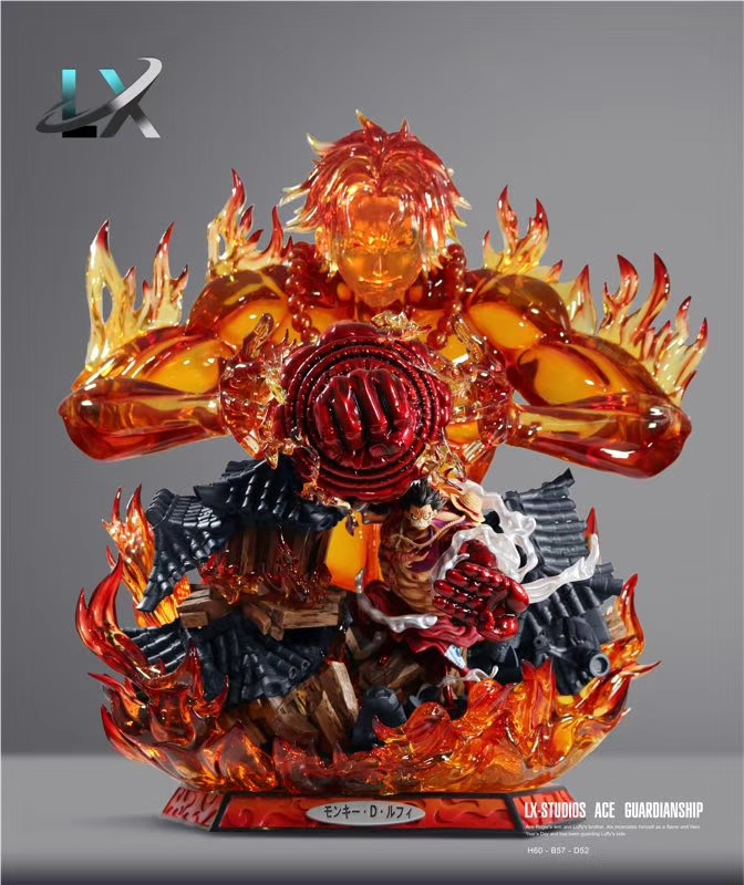 In Stock】LX-Studio One Piece Guardian Of Ace Luffy Gear4 Resin Statue