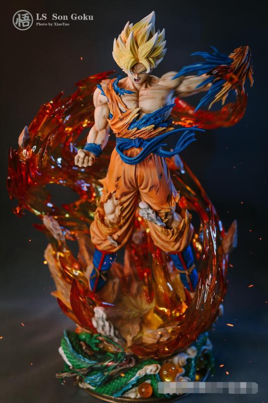 【In Stock】Last Sleep Studio Dragon Ball Z Son Goku SSJ3 Resin Statue