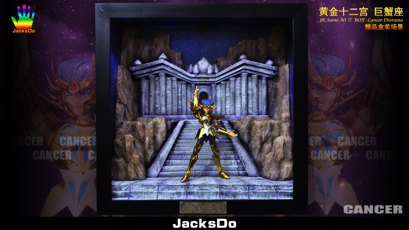 【In Stock】JacksDo Saint Seiya the zodiac constellations JK.Scene-30 Ⅳ BOX Cancer Dirorama Resin Statue