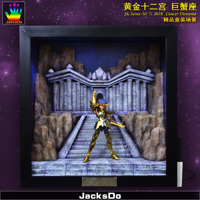 【In Stock】JacksDo Saint Seiya the zodiac constellations JK.Scene-30 Ⅳ BOX Cancer Dirorama Resin Statue