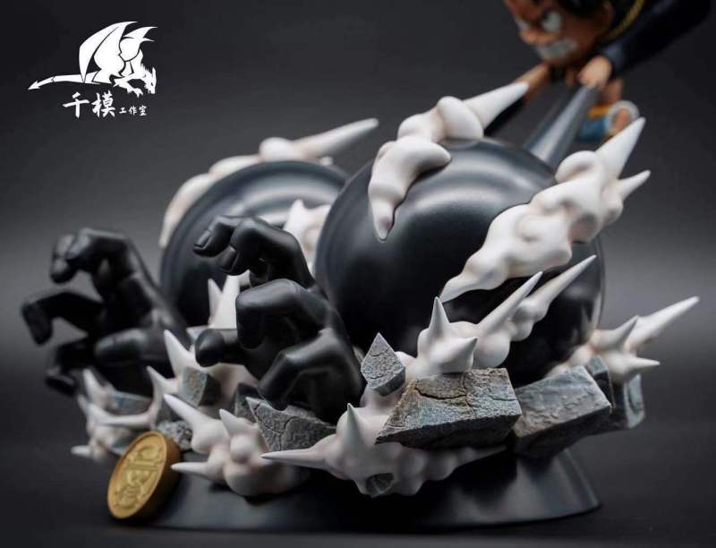【In Stock】QianMo Studio One-piece Three Gear Luffy SD Resin Statue
