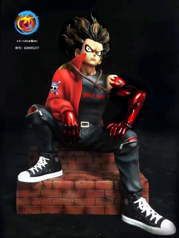 【Pre order】CT-STUDIO Shuttle Future 2019 Final Leader Sitting Posture Series-003 Luffy Resin Statue Deposit