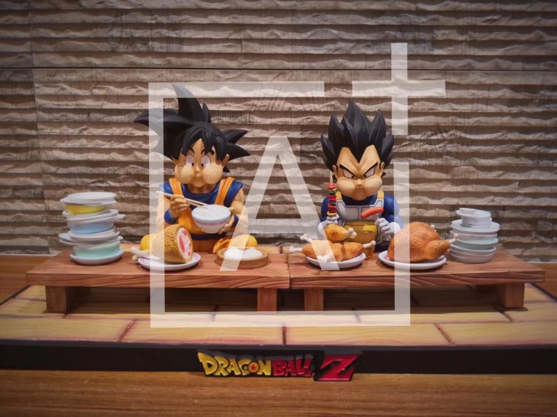 【In Stock】A+ Studio DragonBall Foodie Goku&Vegeta WCF Resin Statue
