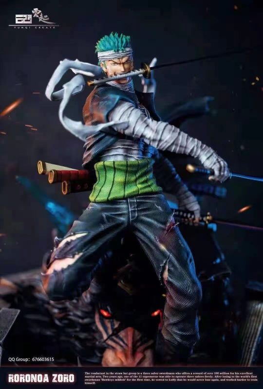 【Pre order】YUNQI CREATE One-Piece Practice Zoro 1:7 Scale Resin Statue Deposit
