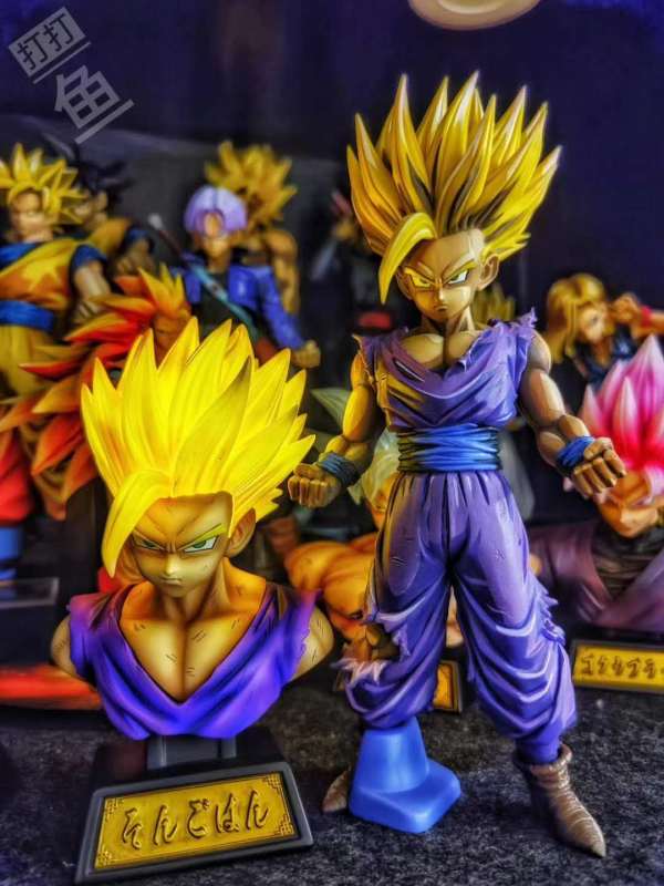 【In Stock】XZ Studio Dragon Ball Junior Gohan SSJ Bust Resin Statue