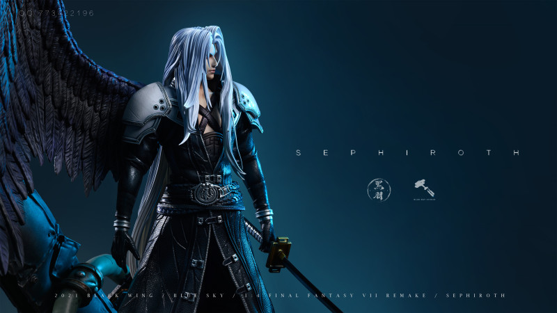 【Pre order】Blackwing&Blue Sky Studio Final Fantasy VII FF7 Sephiroth 1/4 Resin Statue Deposit