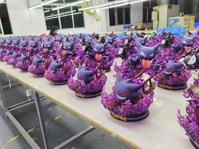 Gengar Evolution Pokémon Statue - Gastly, Haunter & Gengar - 28 cm