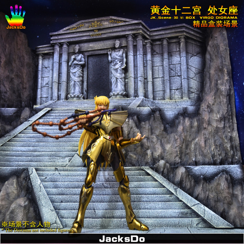 【Pre order】JacksDo Saint Seiya the zodiac constellations JK.Scene-30 Ⅵ BOX Zodiac Virgo Diorama Resin Statue Deposit
