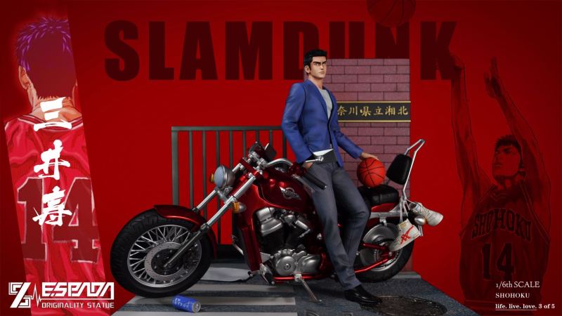 【Pre Order】ESPADA Studio SLAM DUNK(スラムダンク) Mitsui Hisashi 1:6 Resin Statue Deposit