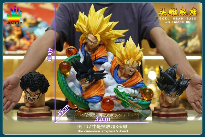 【In Stock】JacksDo Dragon Ball Z P1S GOKU Head base Resin Statue