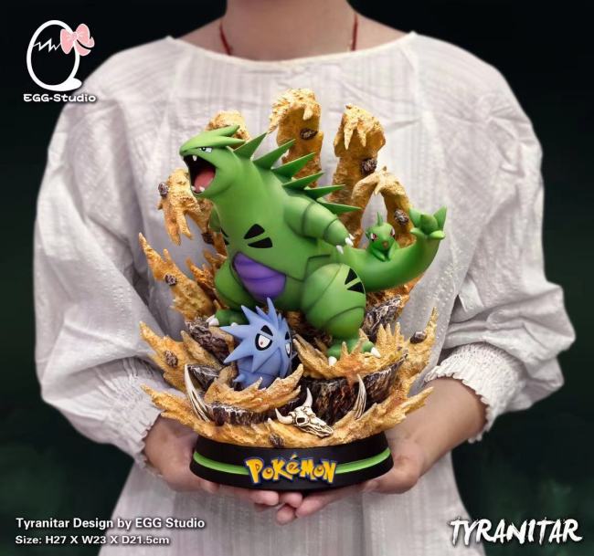 【Pre order】EGG-Studio Pokemon Tyranitar Evolution ​Resin Statue Deposit