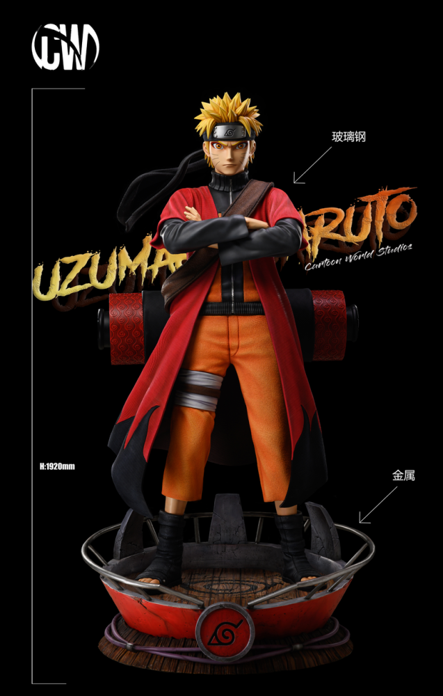 Pre order】Cartoon World CW Studios Uzumaki Naruto 1/1 Resin