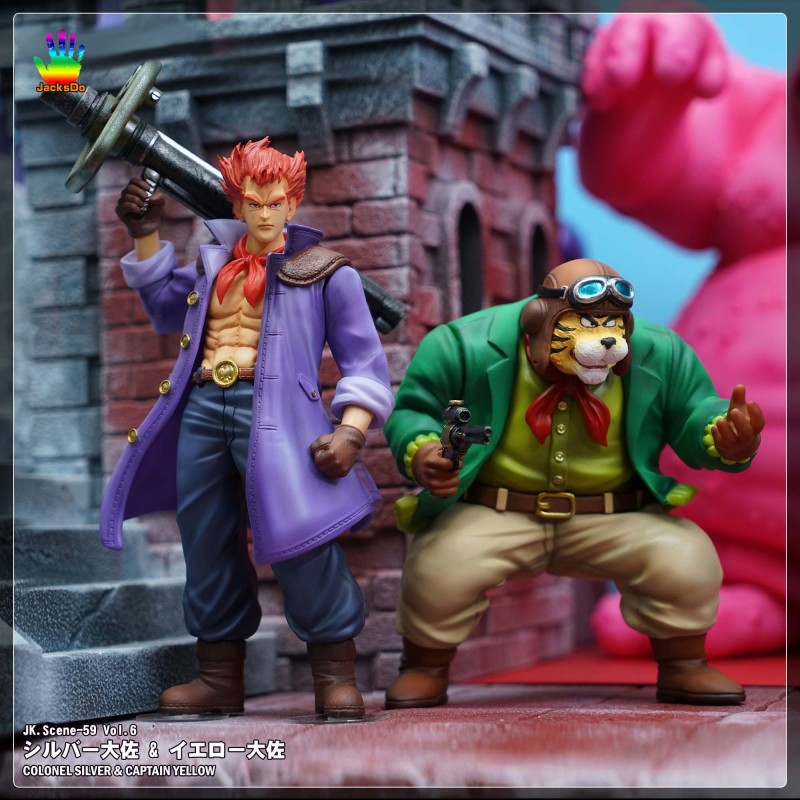 【In Stock】JacksDo Dragon Ball Z Red Ribbon Army Member Vol.6 Colonel Silver & Captain Yellow Resin Statue