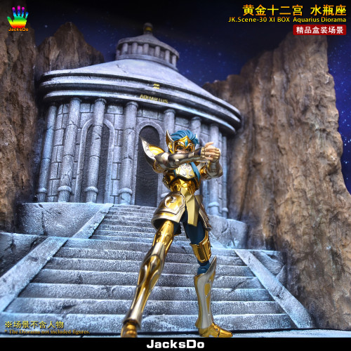 【Pre order】JacksDo Saint Seiya the zodiac constellations JK.Scene-30 XI BOX Zodiac Aquarius Diorama Resin Statue Deposit