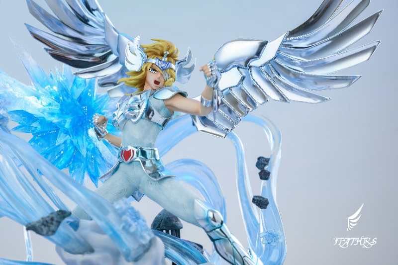 【In Stock】Feathers Studio Saint Seiya Hyoga ひょうが/氷河 1/4 Resin Statue