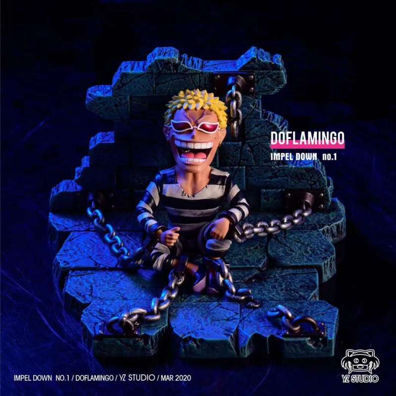 【Pre order】YZ Studio One Piece Shichibukai SD Scale Prison series No.1 Doflamingo Resin Statue Deposit